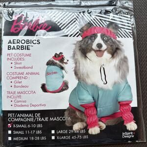 New Aerobics Barbie The Movie Size Extra Small XS Dog Halloween Costume NWT